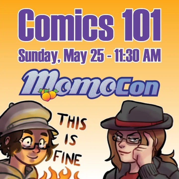 We're presenting our Comics 101: The Basics of Making a Comic panel at MomoCon 2025 in room 240 at 11:30 AM on Sunday, May 25!
#panel #comic #momocon2025