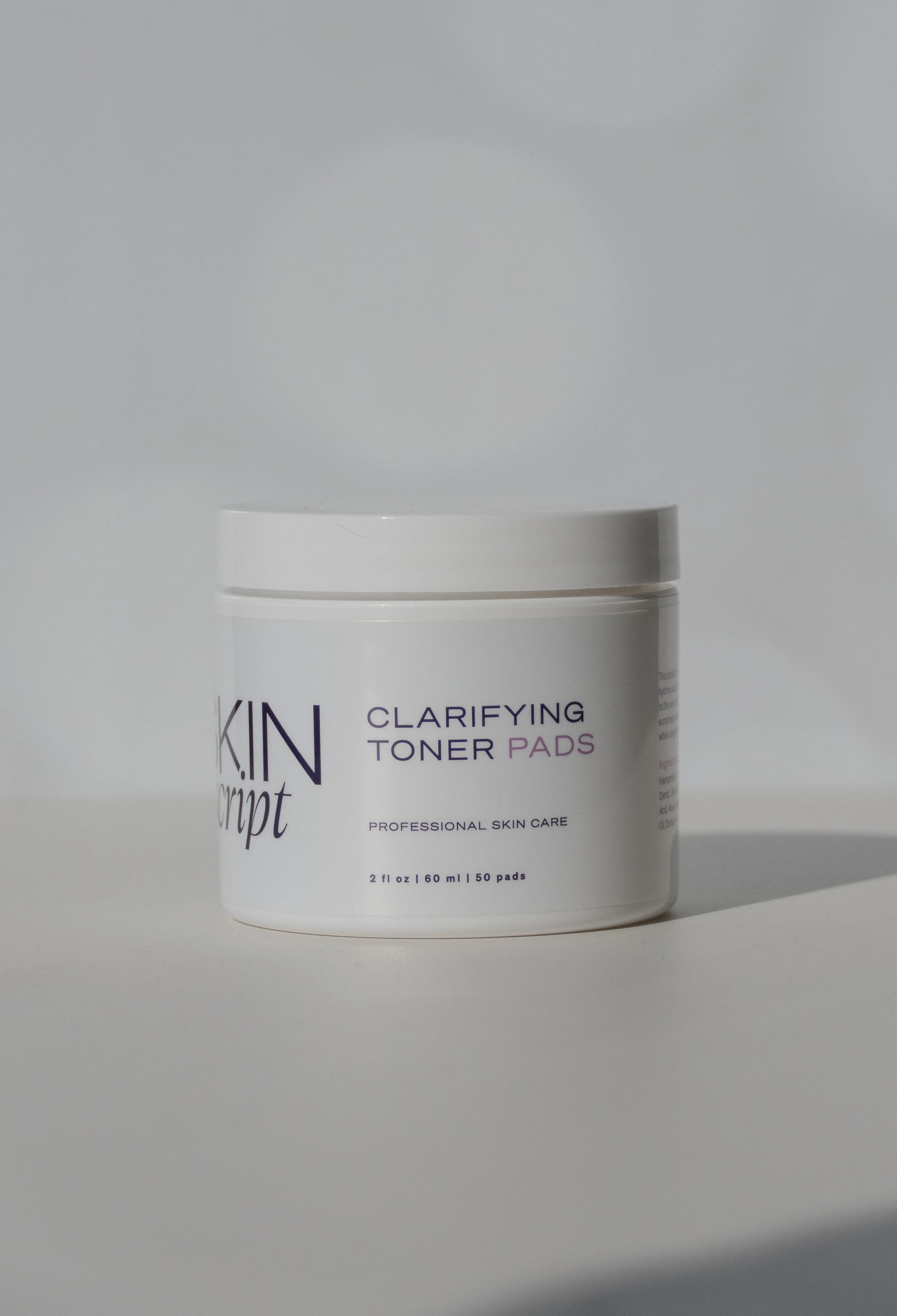 Clarifying Toner Pads, with 2% Salicylic, 2% Glycolic & Tea Tree - 50 pads