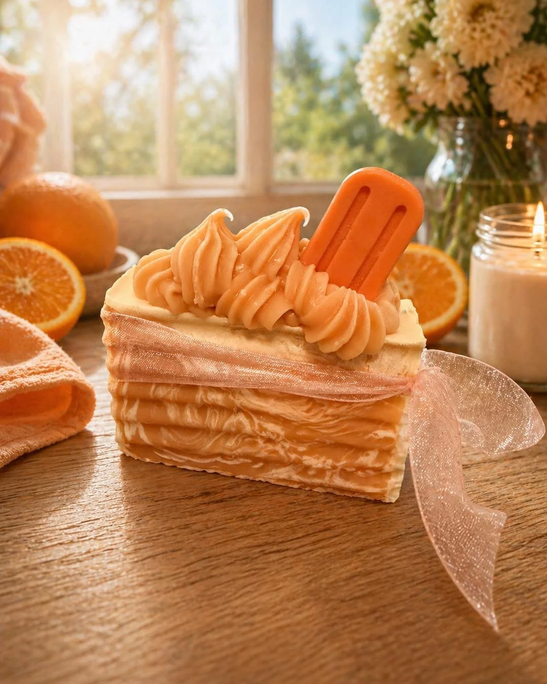 Restock:

Orange Dreamsicle- A "fizzie", citrus aldehydic explosion of strong Brazilian orange peel, Californian orange, Japanese grapefruit, and lemon zests sitting on a dry down of vanilla. 

DM or www.lushlather.net

🧼❤️