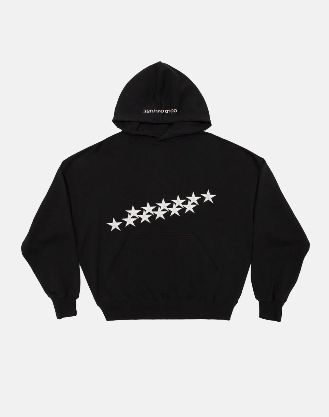 stars hoodie - black