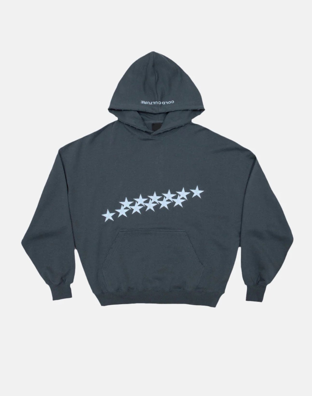 stars hoodie - slate blue