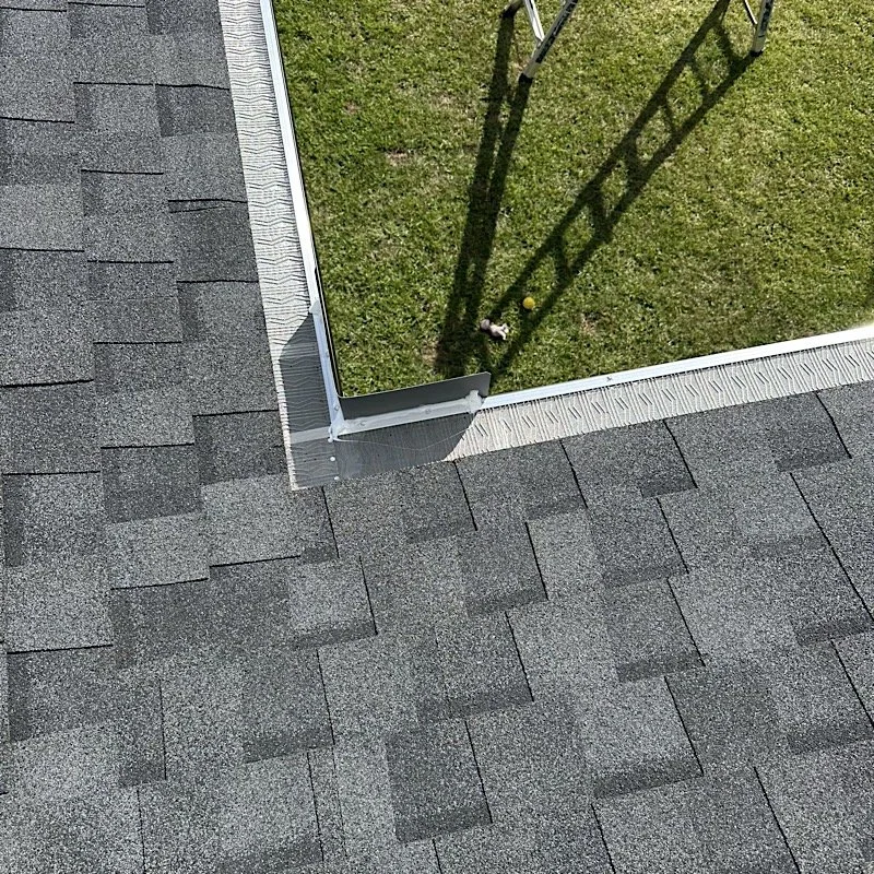 RenovateWell installing gutter guards on seamless gutters