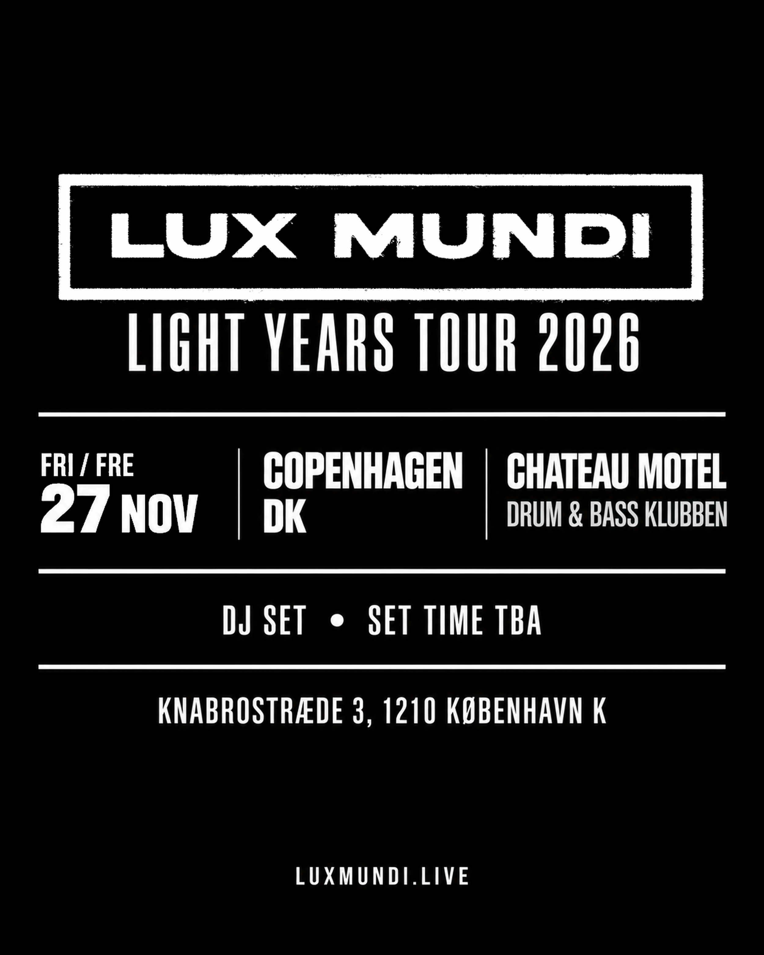 Copenhagen, Denmark - Drum & Bass Klubben @ Chateau Motel