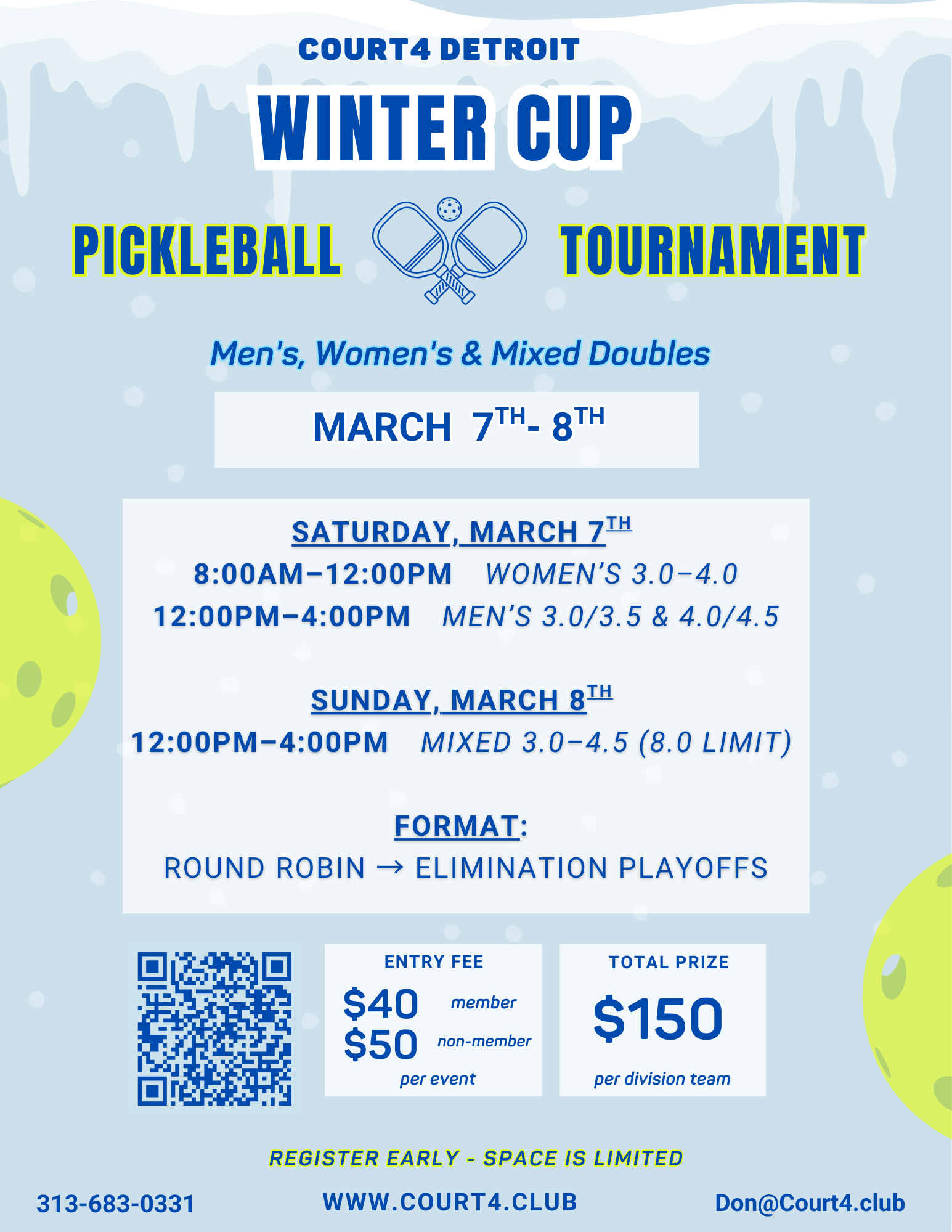 Winter Cup Pickleball Tournament 