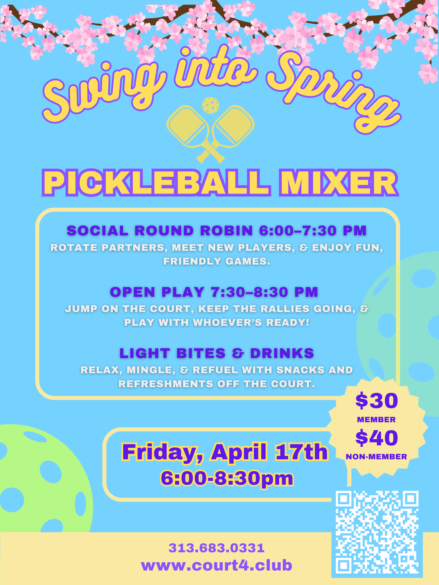 Swing into Spring Pickleball Mixer