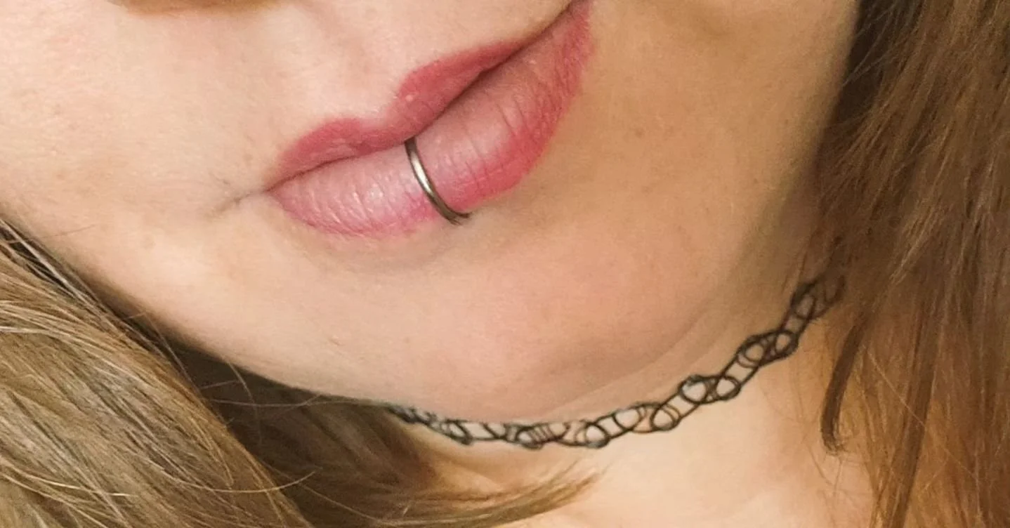 Wanna guess where the lipstick went