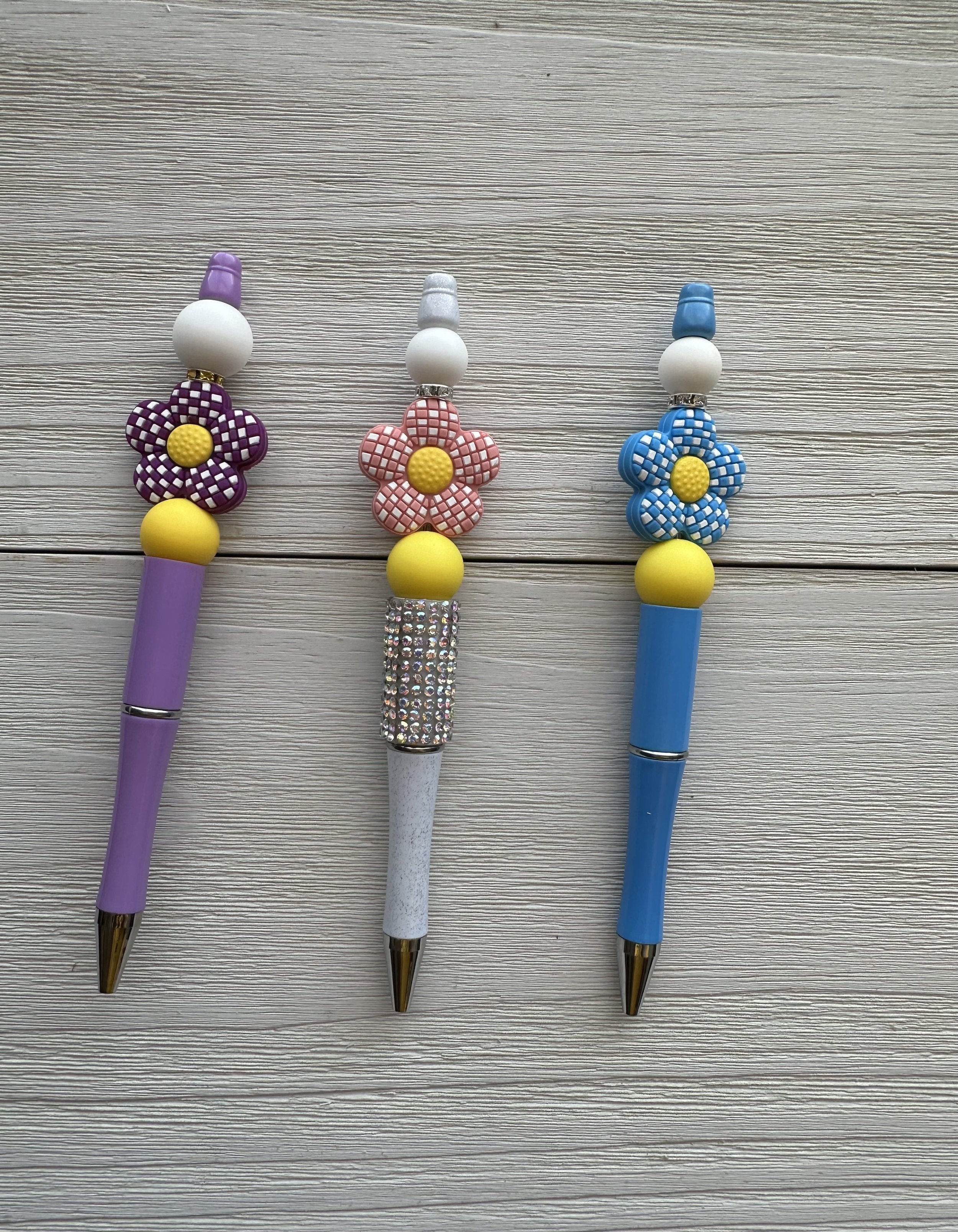 Checkered Flowers Trio.jpeg