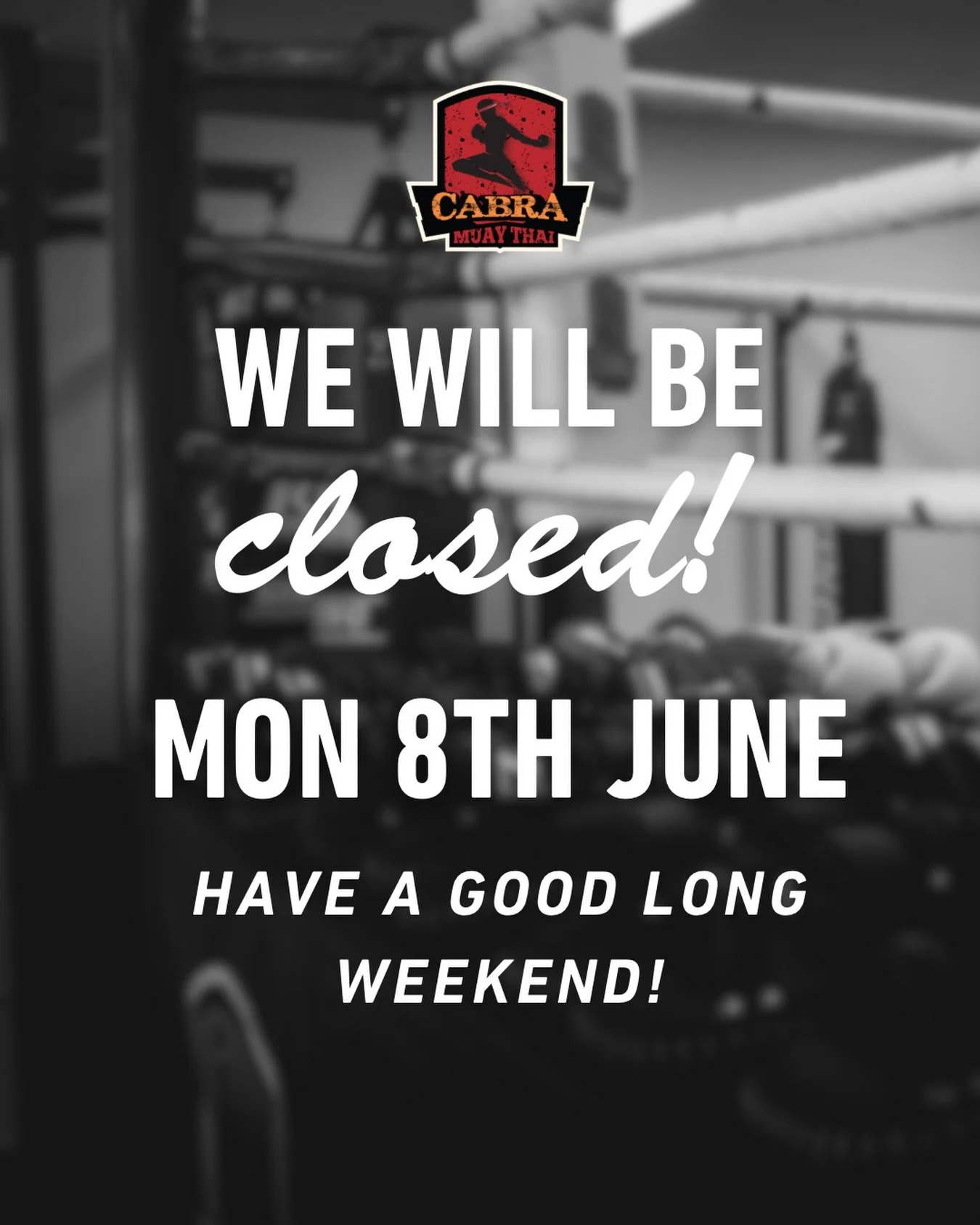 We&rsquo;re closed on Monday 8th June King&rsquo;s birthday have a great long weekend