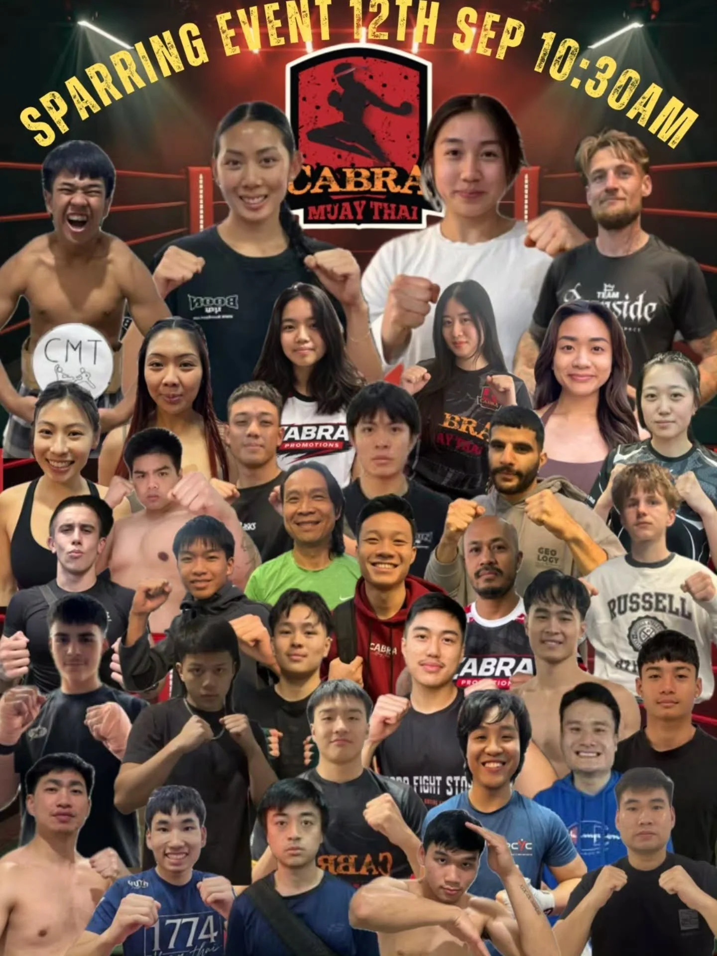 CMT SPARRING DAY IS BACK!

It&rsquo;s been a long time since we&rsquo;ve held one of these, so we&rsquo;re bringing back our Cabra Muay Thai In house Sparring Day this Saturday!

A full card of pre matched bout from our members getting in there, test