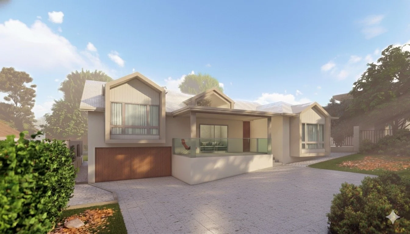 Modern Coastal Home with Surfmist Roof | Dulux Exterior Colour Palette – Caringbah South