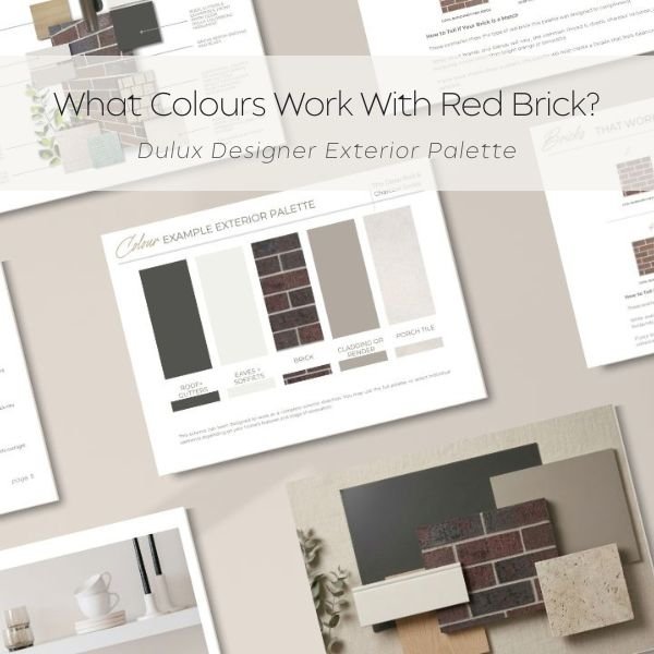 Red Brick Exterior Colour Palette — Deep Red & Charcoal Series (Dulux Exterior Scheme)