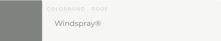 Roof Colour Colorbonf Windspray