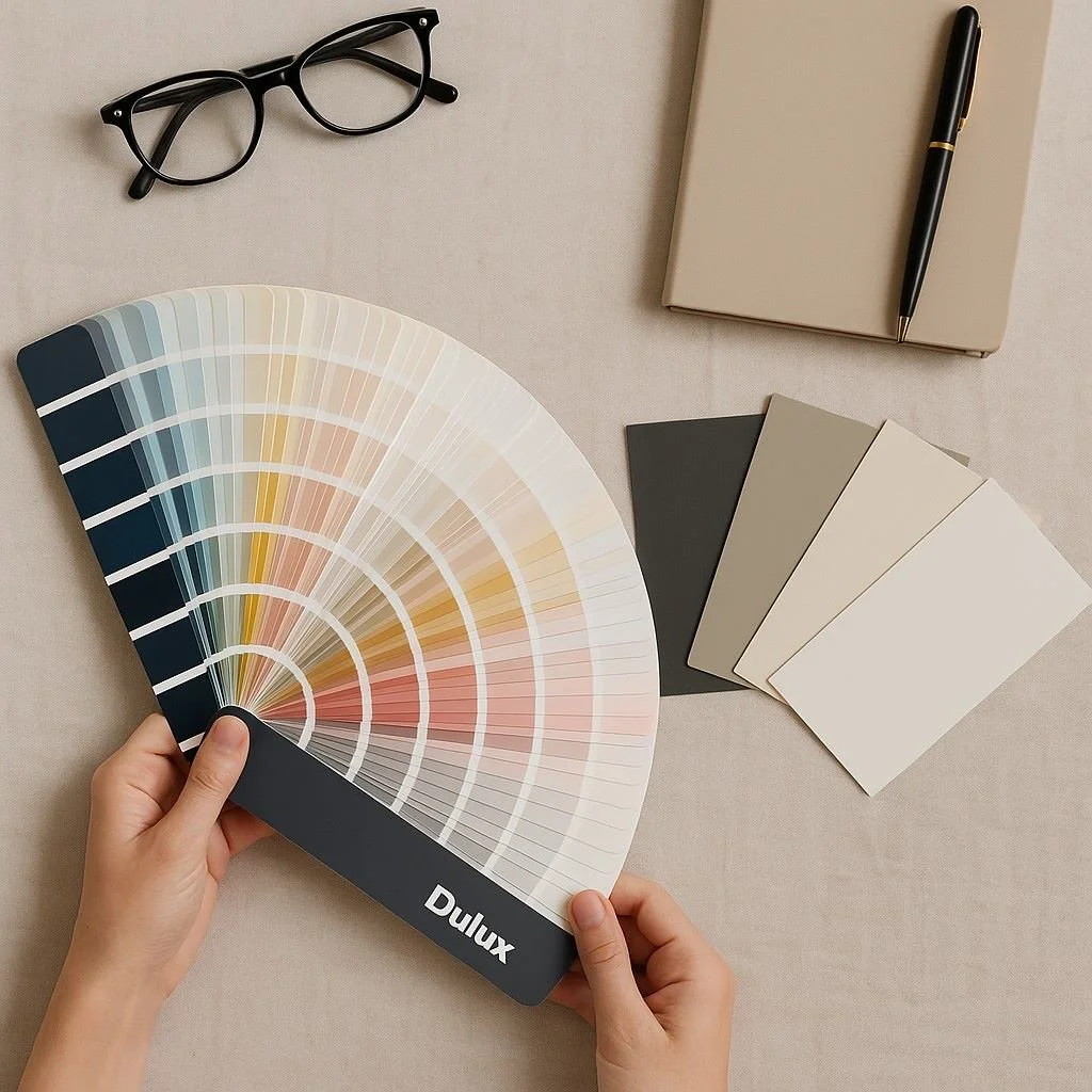 Colour consultant Sydney advising clients on Dulux interior paint colours.