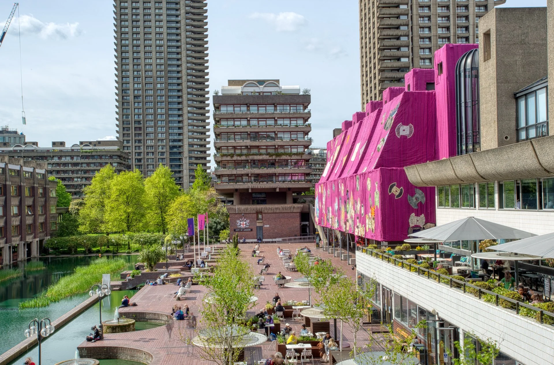 Barbican Centre Court Yard exterior Architecture Photography London