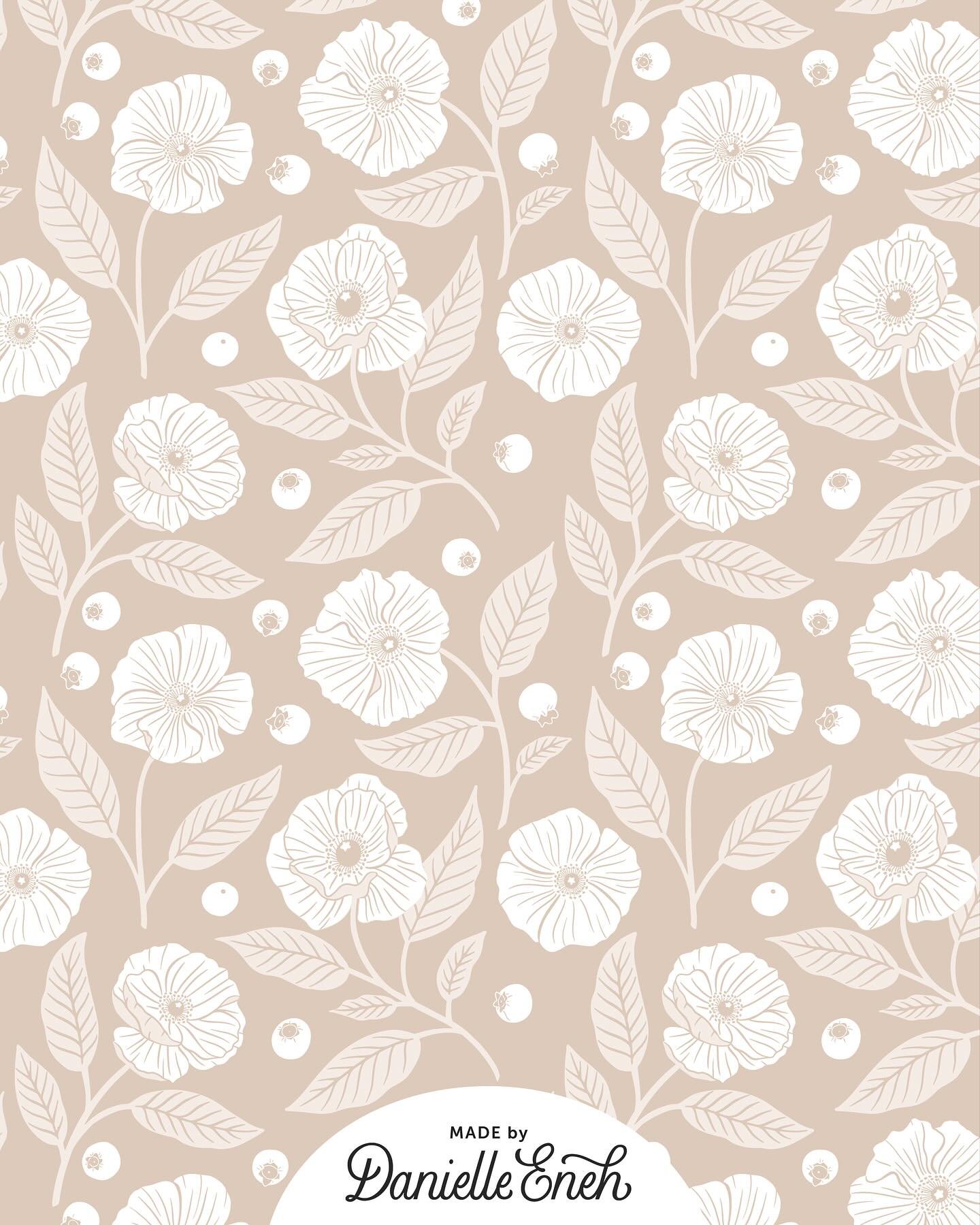 Happy Sunday!

Sharing a neutral colored background for my Blueberry Floral print. It&rsquo;s so soft and pretty 😍 .

Swipe to see how it might look in your space!

.

.

.

#spoonflower #spoonflowerartist #surfacepatterndesign #surfacepatterndesign