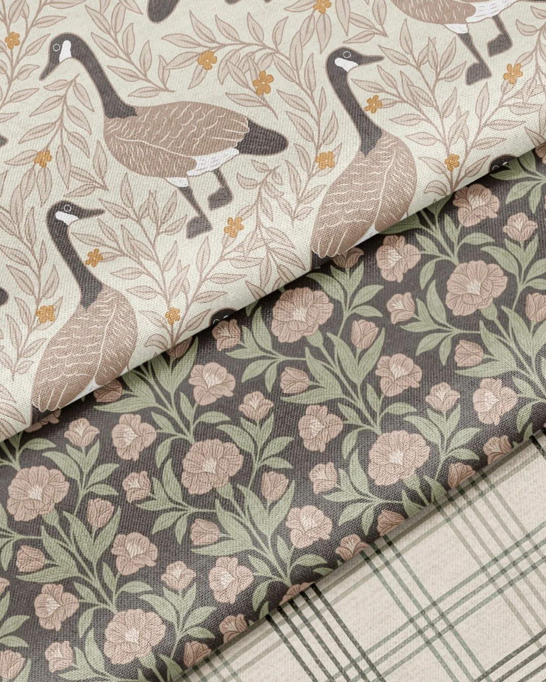 I created this mini collection called Goose &amp; Garden for the @yeahbabygoods Art Call. The brief was to design something in the modern traditional style that felt more like home decor than baby products. I had a lot of fun with this style and will