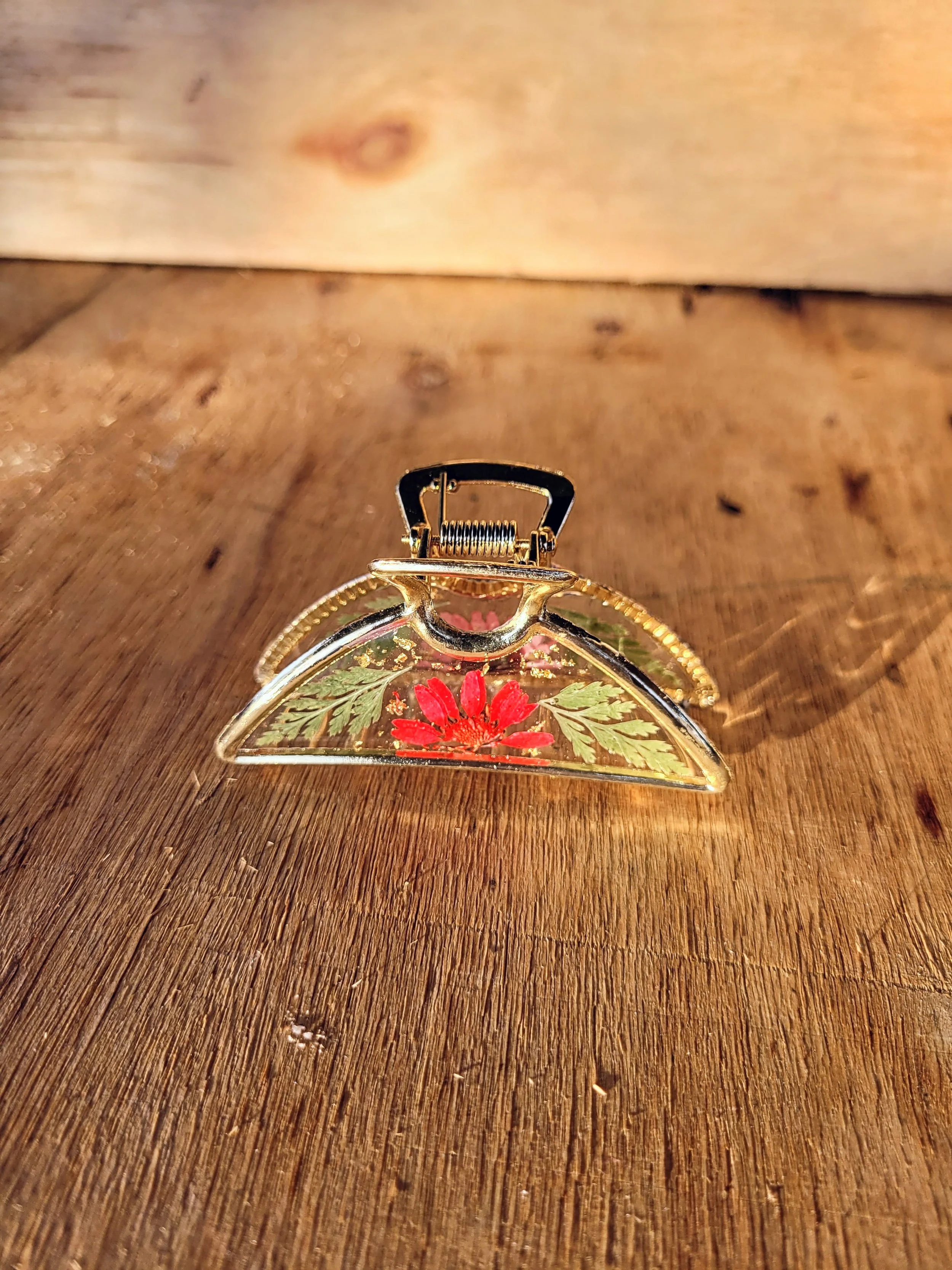 Floral Hair Claw Clip