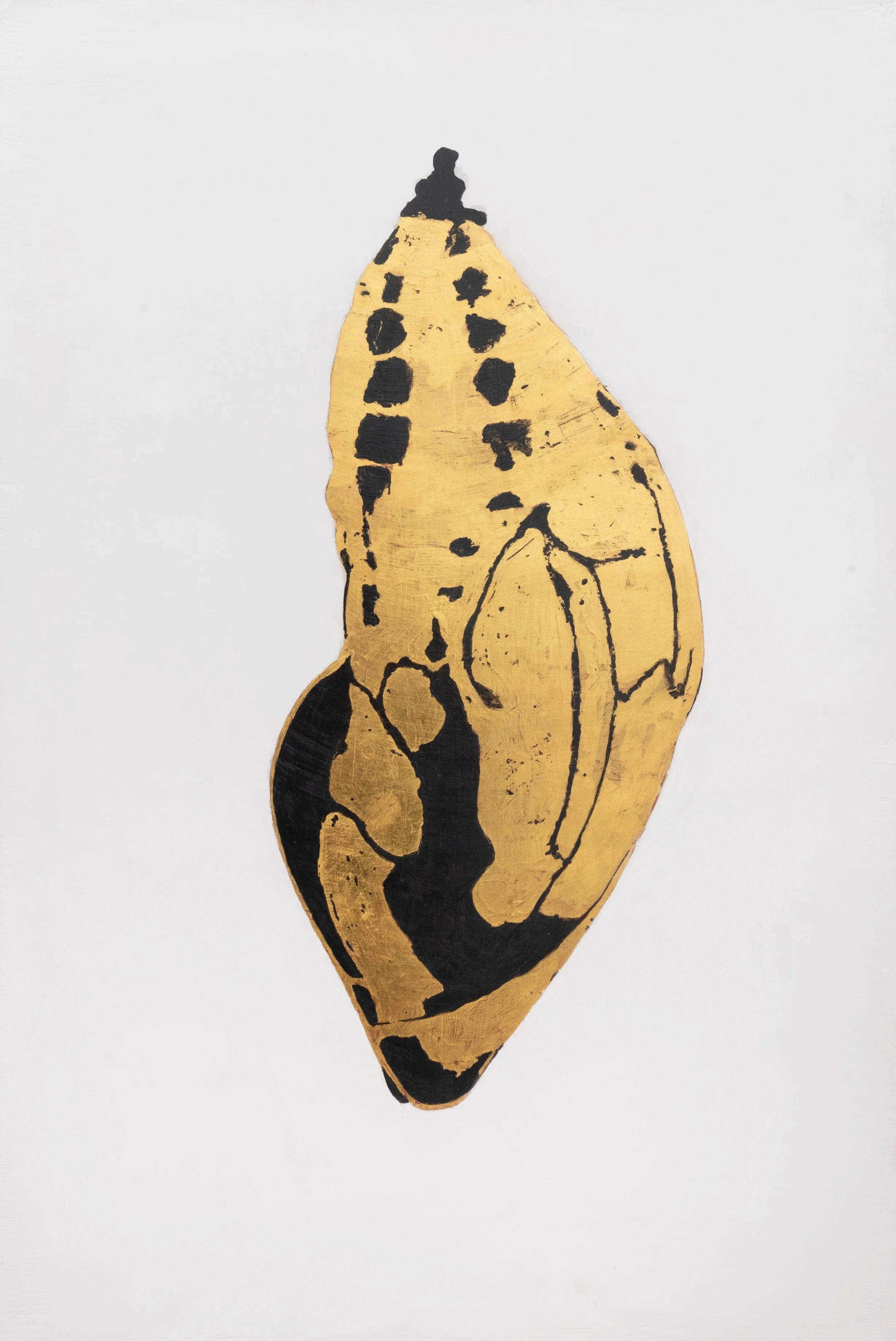  χρυσαλλίς (Προοίμιον) | Chrysallis (Prooemium))  Gold leaf and egg tempera on prepared paper mounted on panel, 61 x 91,4 cm (24 × 36 in.) 