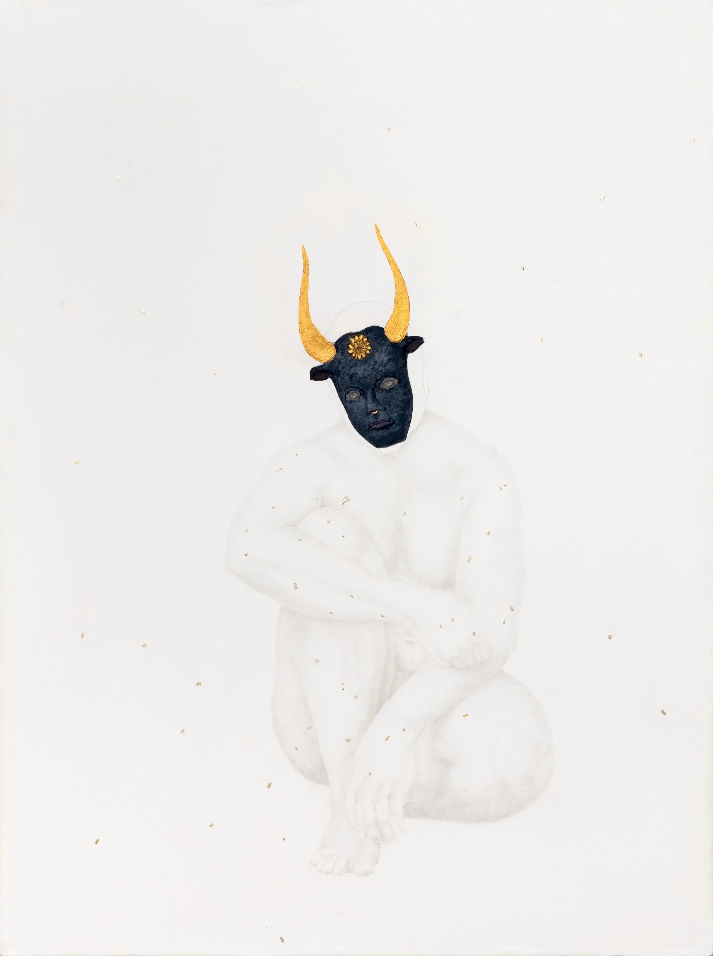 εἰς Ἀστέριον (ad astra) | To Asterius (to the stars) , 
24k goldpoint, silverpoint, ink, egg tempera, gold & white gold leaf on paper mounted on panel, 45,7 x 61 cm (18 × 24 in.) 