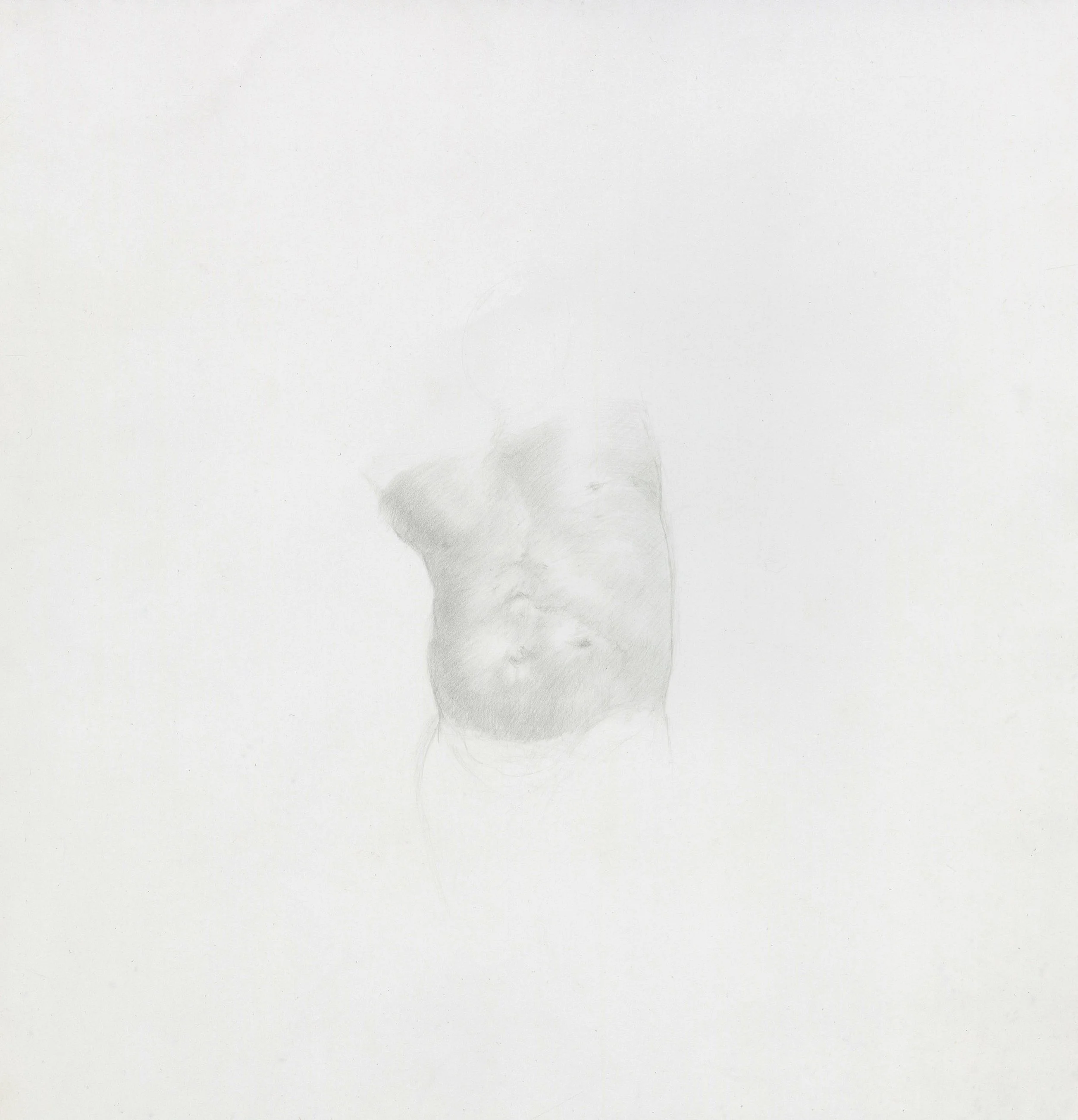  post chirurgiam cardiacam | After heart surgery (study for Mangling)  24k goldpoint on mineral paper 22,86 x 22,86 cm (9 × 9 in.) 