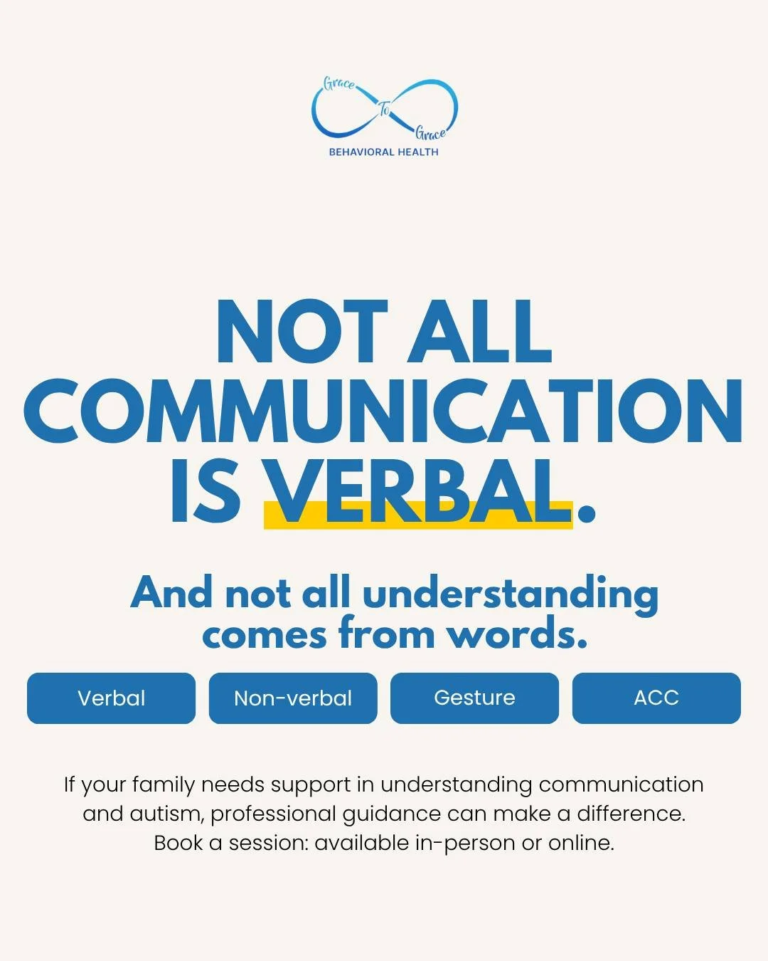 Not all communication is verbal.

Sometimes it&rsquo;s a look, a gesture, a behavior, or silence. Understanding different ways of communicating helps us connect better, especially with individuals on the autism spectrum.

#AutismAwareness #ASD #Paren