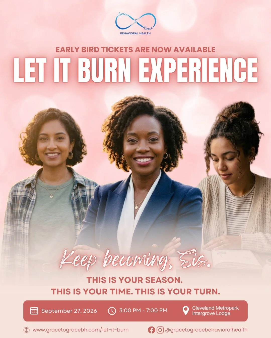 What if the life you want begins with letting go? 🔥

Introducing Let It Burn&trade;, a powerful experience created for women who are ready to release what no longer serves them, reconnect with themselves, and step into what&rsquo;s next with courage