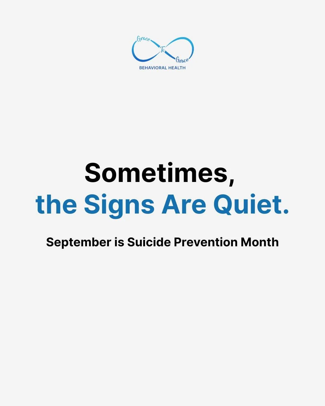 September is Suicide Prevention Month.

Every life matters. This month, check in, listen, and remind someone they&rsquo;re not alone.

📞 Call or text 988 for support.
🚨 If there&rsquo;s immediate danger, call 911.

#SuicidePreventionMonth #MentalHe