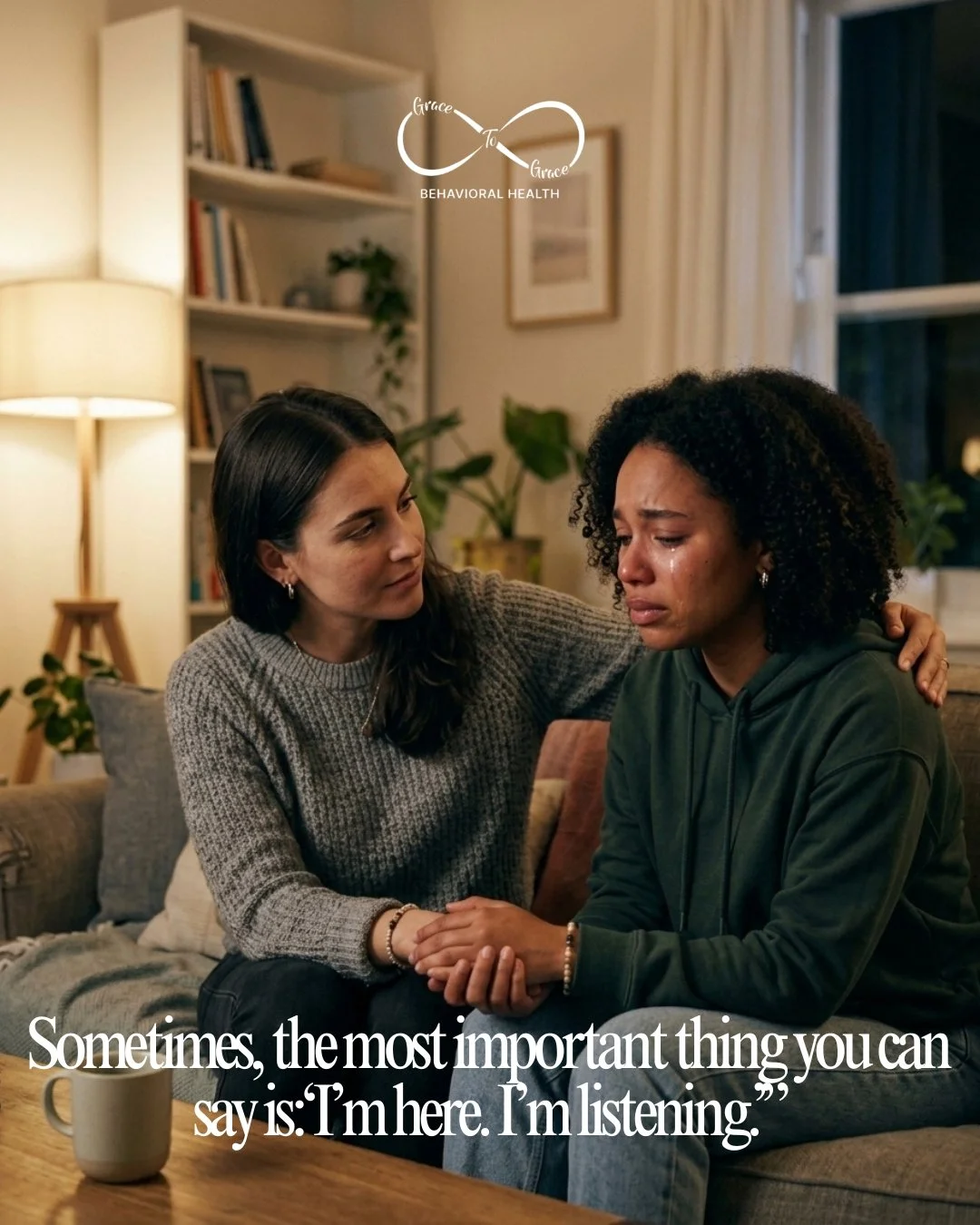 Sometimes, the most powerful thing we can do is simply be there.💚

You don&rsquo;t need the perfect words or all the answers, just reminding someone that they&rsquo;re not alone can make a difference. 
Be present. Listen. Let them know they matter.
