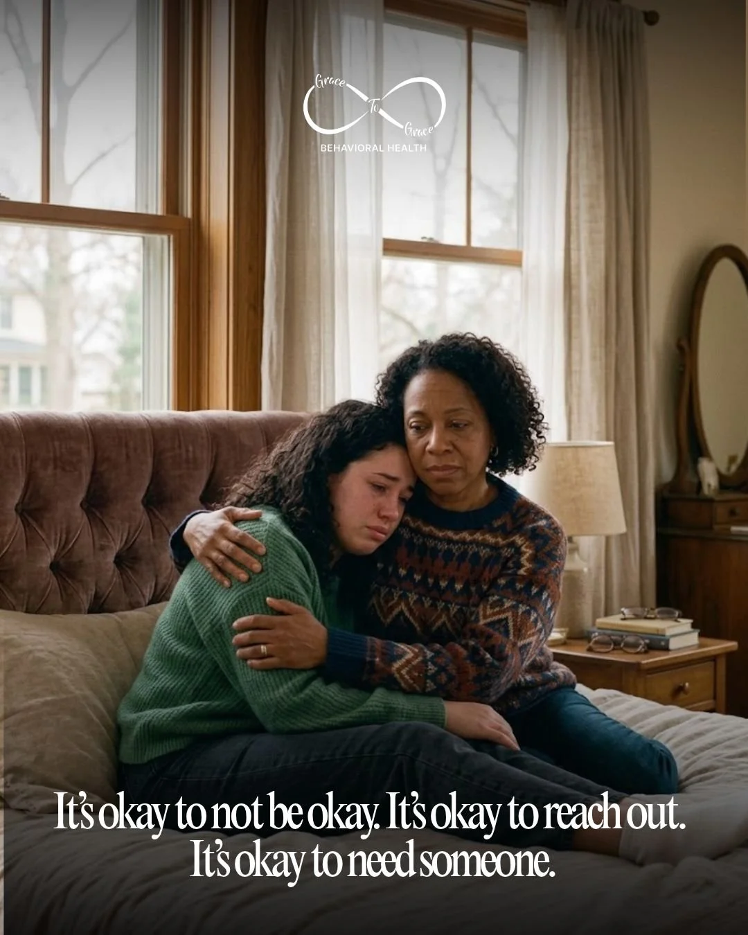 You don&rsquo;t have to face difficult seasons alone. 

Reaching out for support is not a weakness. It&rsquo;s a step toward healing. 

It&rsquo;s okay to rest, ask for help, and lean on someone. 

There is hope, there is help, and brighter days are 