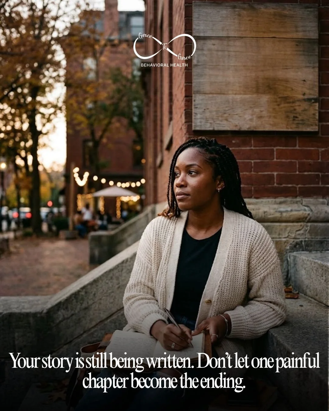Sometimes, a painful chapter can make it hard to imagine what comes next.

You don&rsquo;t need to have all the answers right now. You can simply take the next step.

There may be people you haven&rsquo;t met, moments you haven&rsquo;t experienced, a