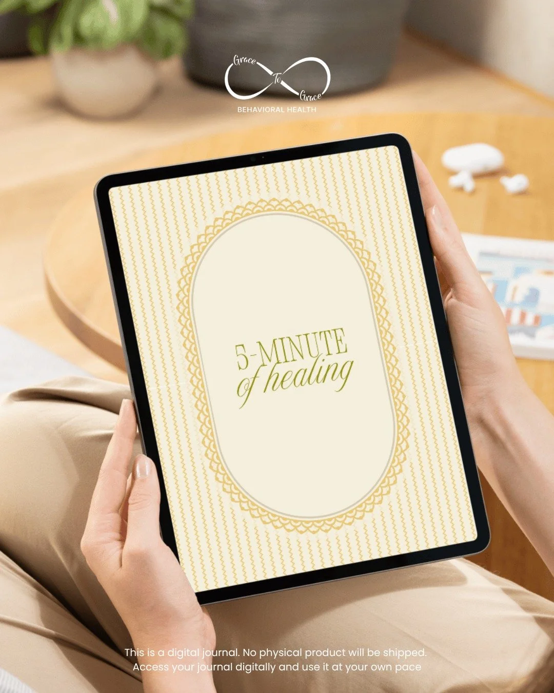 ✨ NEW DIGITAL JOURNAL ✨

Introducing the 5 Minutes of Healing Journal, a simple day-to-day journal created to help you slow down, check in with yourself, and make space for reflection.

With gentle morning and evening prompts, you can start your day 