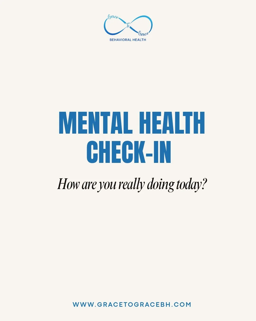 Mental Health Check-In 💙

Sometimes we check on everyone else before checking in with ourselves.

Today, give yourself a moment to pause and ask, &ldquo;How am I really doing?&rdquo;

Your feelings deserve attention, your body deserves care, and it&