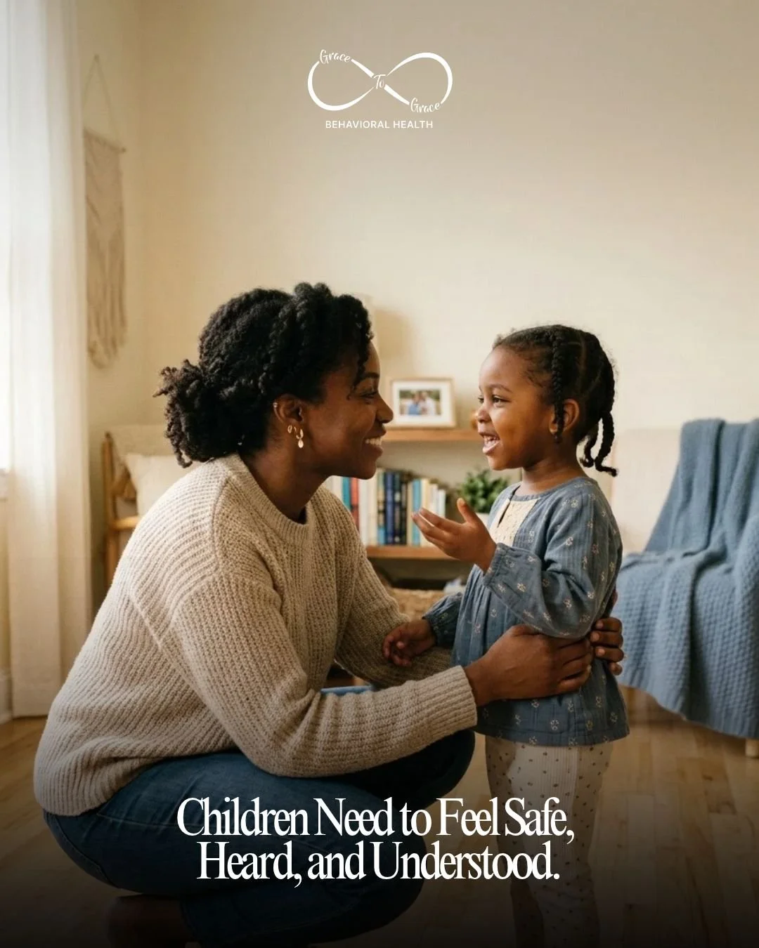 Children need more than rules and guidance. They need to feel safe, heard, and understood. 

When parents create a safe space where children can express their emotions without fear of judgment, they help build trust, strengthen connection, and suppor