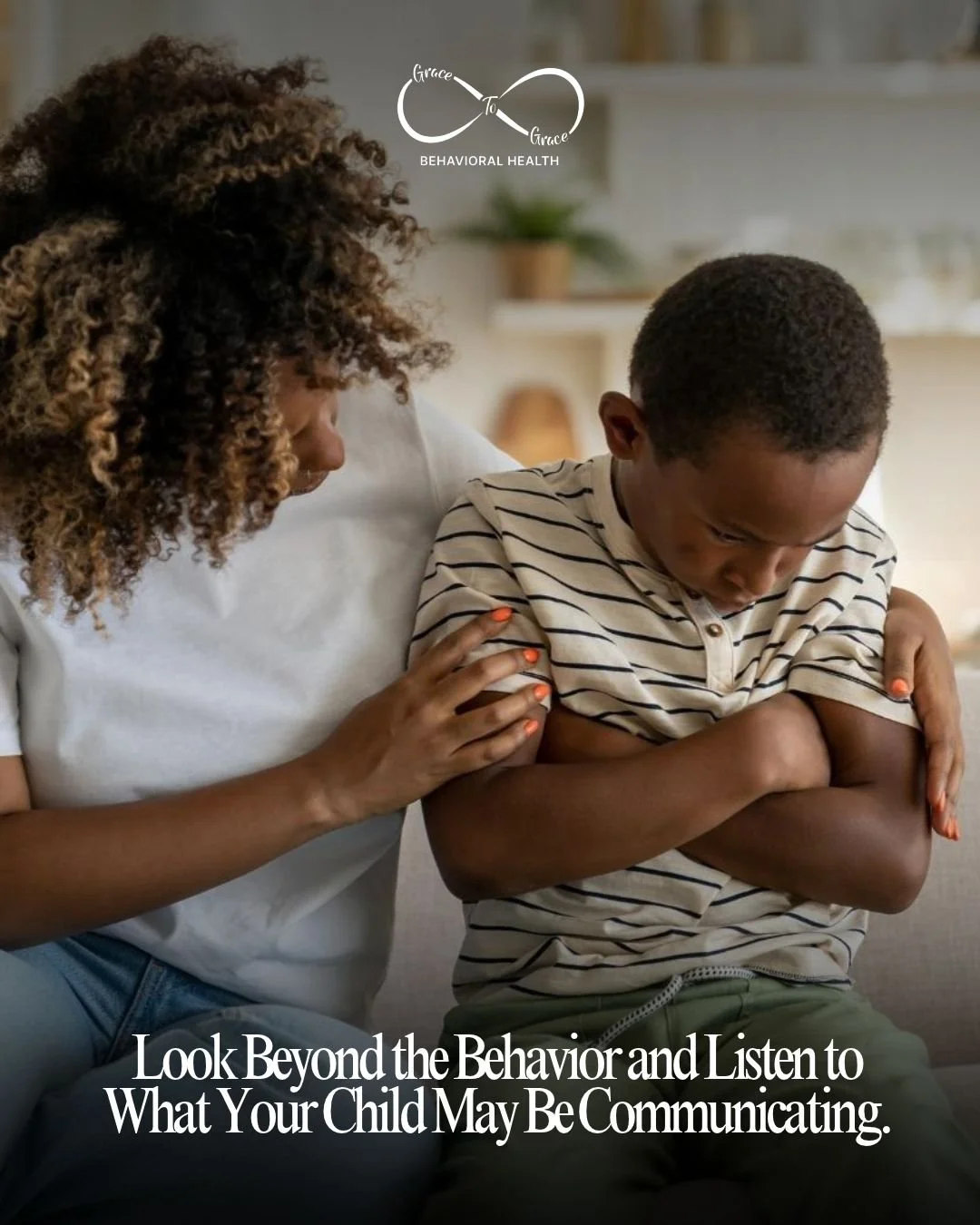 Sometimes, a child's behavior is their way of communicating feelings they don't yet know how to express. 

What looks like defiance may be connected to frustration, fear, feeling overwhelmed, or something a child needs help working through.

Instead 