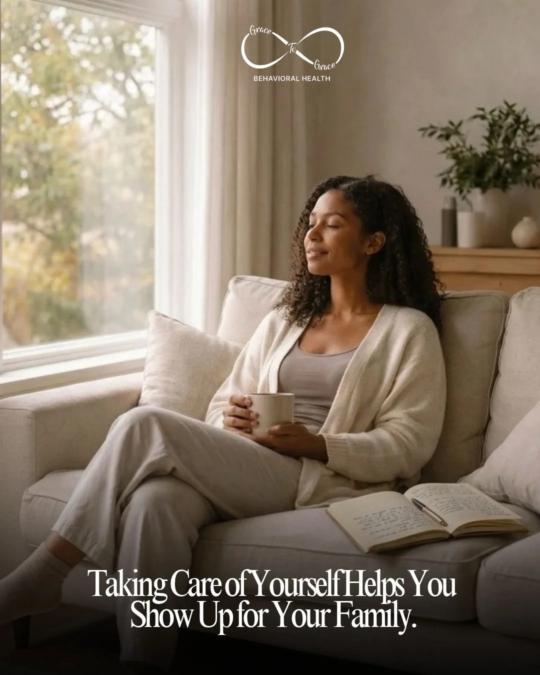 You spend so much time caring for others, but your well-being matters, too. 

Parenting can be rewarding, but it can also feel overwhelming. 

Give yourself permission to pause, rest, ask for help, and let go of the pressure to do everything perfectl