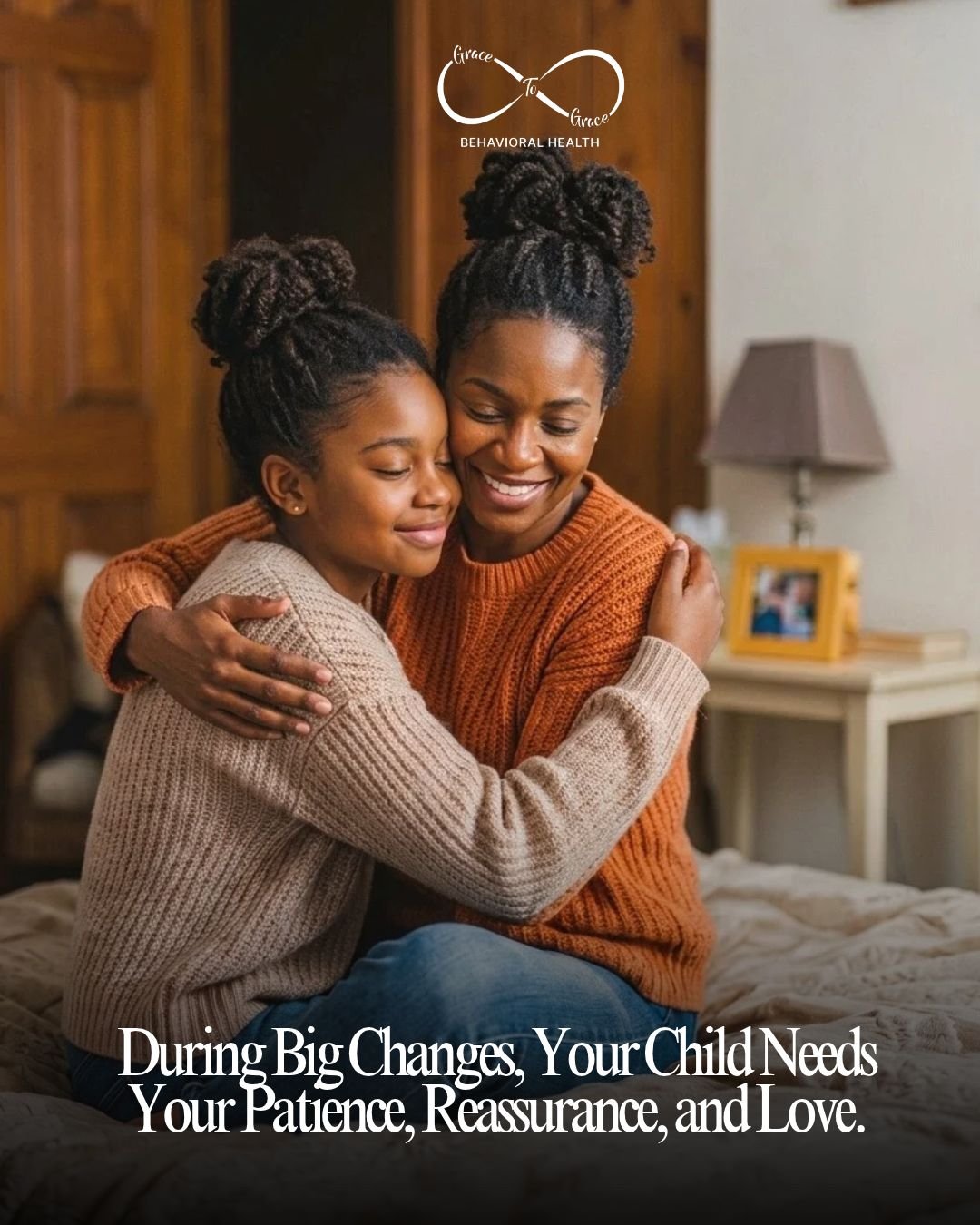 Big changes can bring big feelings for children, even when those changes seem small to adults. 

Whether your child is adjusting to a new school, a family transition, or an unfamiliar routine, your patience and reassurance can help them feel more sec