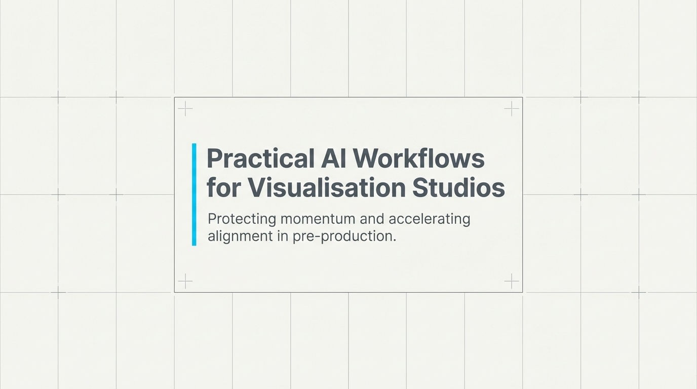 Practical AI Workflows for Visualisation Studios