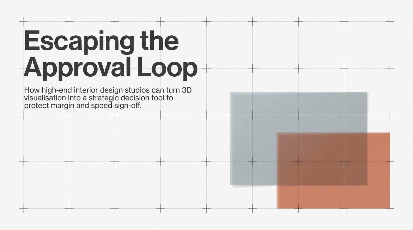 Why Great Interior Designs Stall, and How 3D Visualisation Speeds Approvals