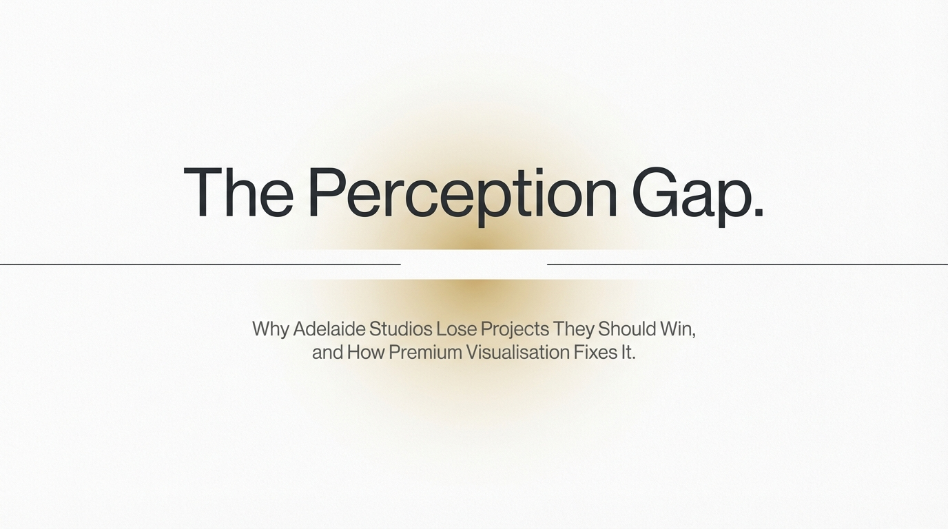 Why Adelaide Studios Lose Projects They Should Win, and How Premium Visualisation Fixes It
