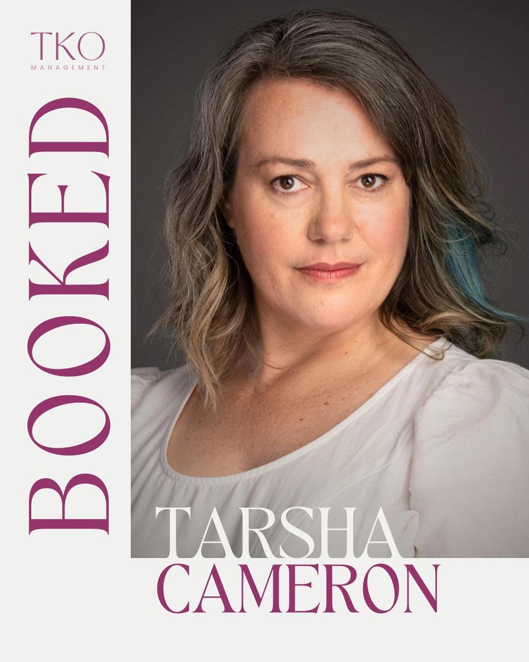 Big congrats to TARSHA CAMERON for booking both a stills campaign and her first role in a feature film!