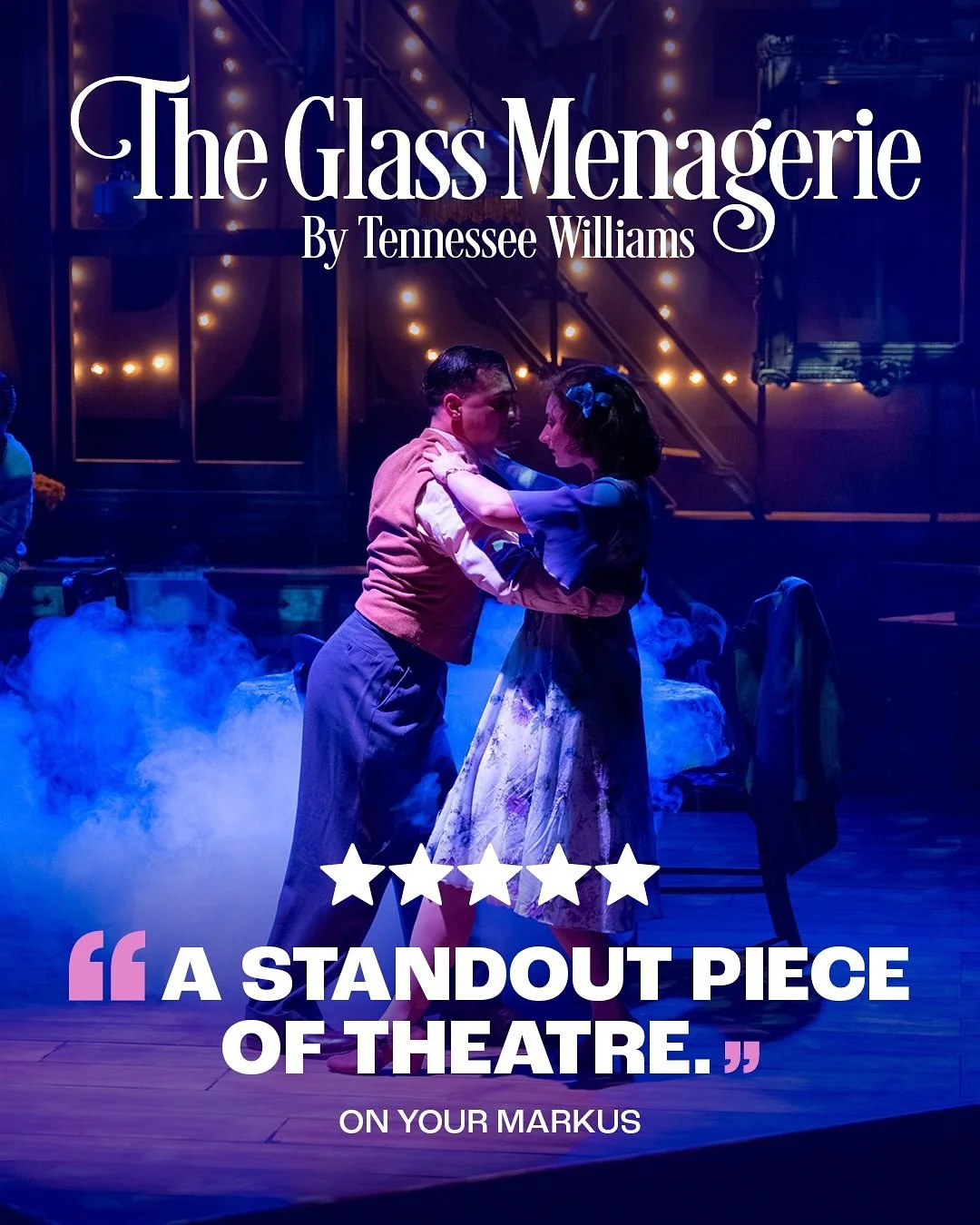 We had the pleasure of attending opening night of &lsquo;The Glass Menagerie&rsquo; by State Theatre Company of South Australia.

It was such a joy to watch TKO Mgmt&rsquo;s JONO DARBY shine as Jim O&rsquo;Connor. 

The dance scene (pic 1) with Jim a