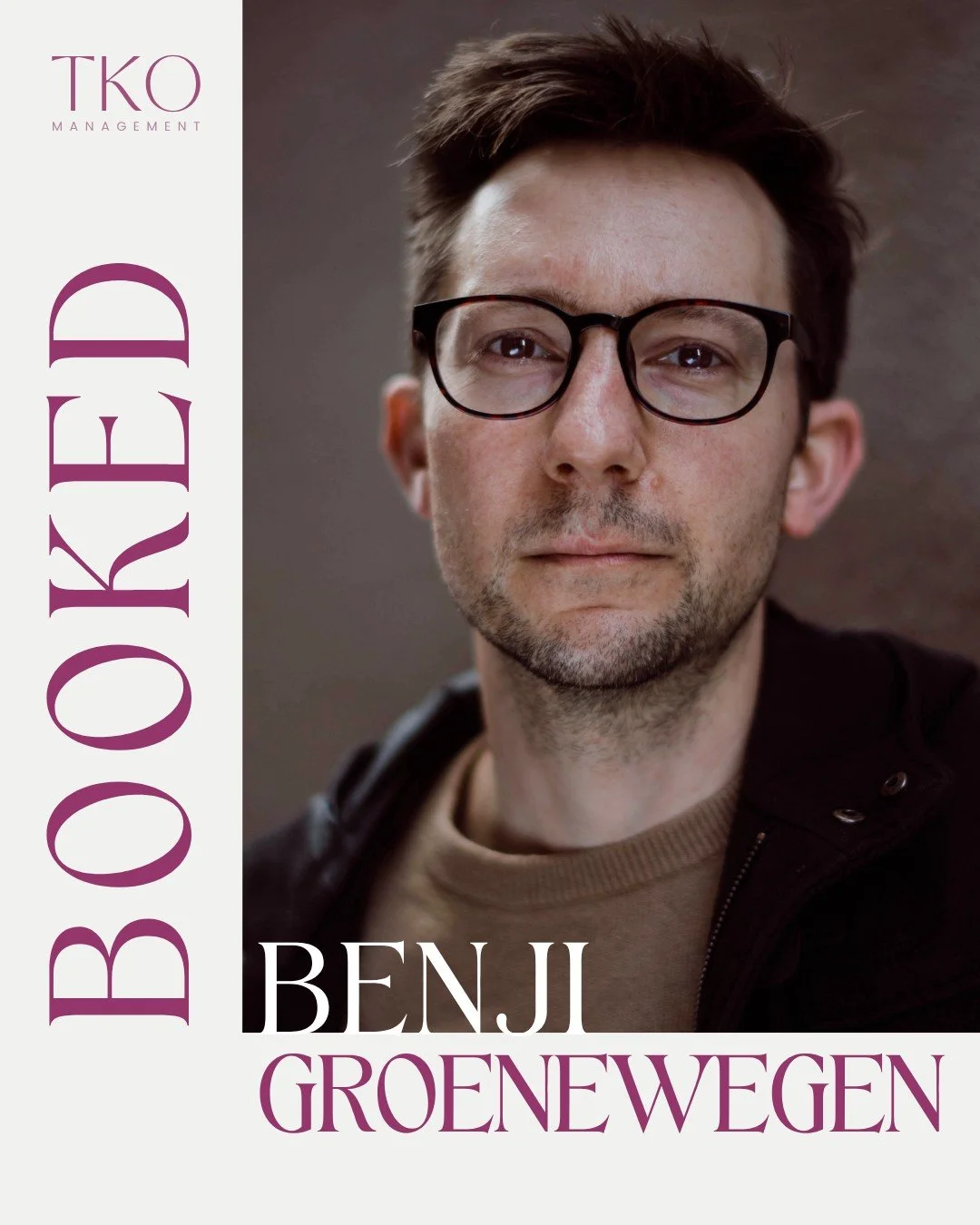 BENJI GROENEWEGEN has recently completed filming on an upcoming feature film.

From the moment we saw Benji's self-tape, we knew he'd done something special, so we weren't surprised that he won this role! 

Congratulations Benji 👏🏽✨

#TKOManagement