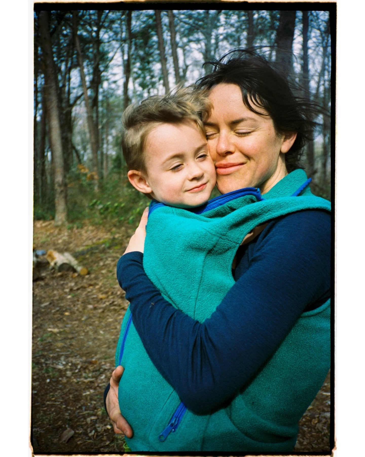 Left my phone in the car &amp; replaced it with a roll of film in my camera for three wild yet soul-resting days backpacking in Tennessee

The biggest joke of all? Hiking through the woods with three kids packs slug over our fronts however they might