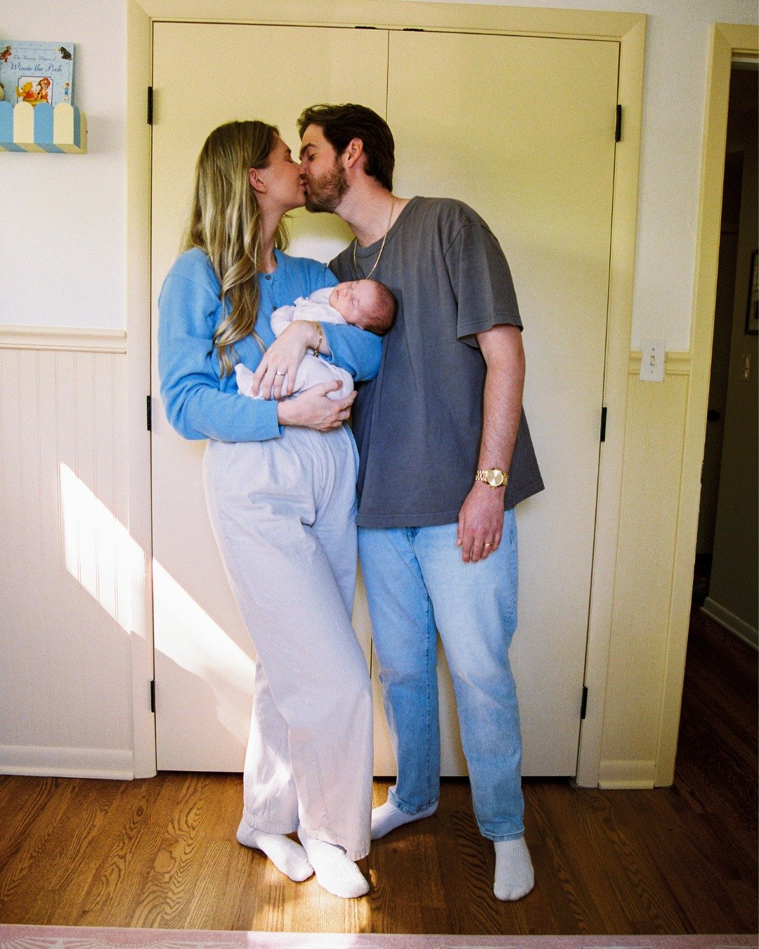 A few quiet moments from the very beginning of a new life.

You want the kinds of photos that become more meaningful with time.

You want photos of current you, for future you &mdash; remembering what it felt like to become a family of three, and som