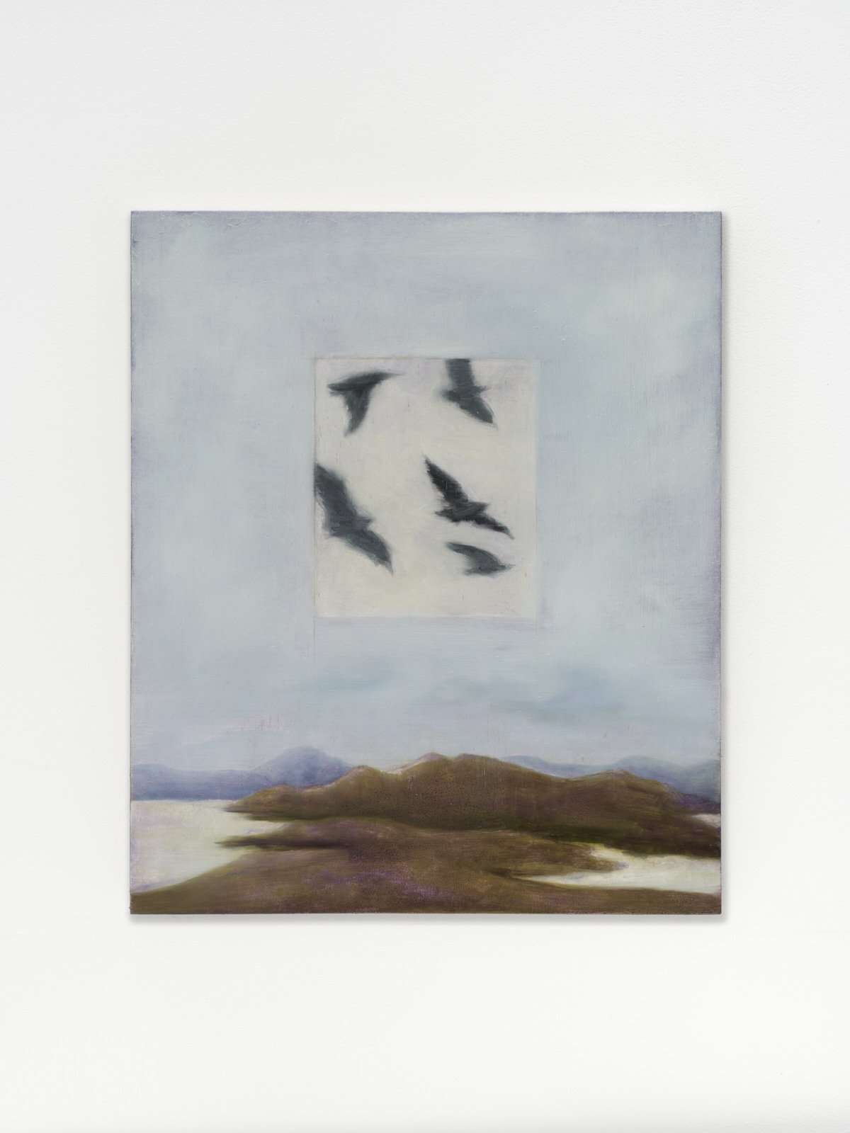 'Untitled I' 2026, oil on board, 320 x 380mm. Image curtesy of Lucy Foster