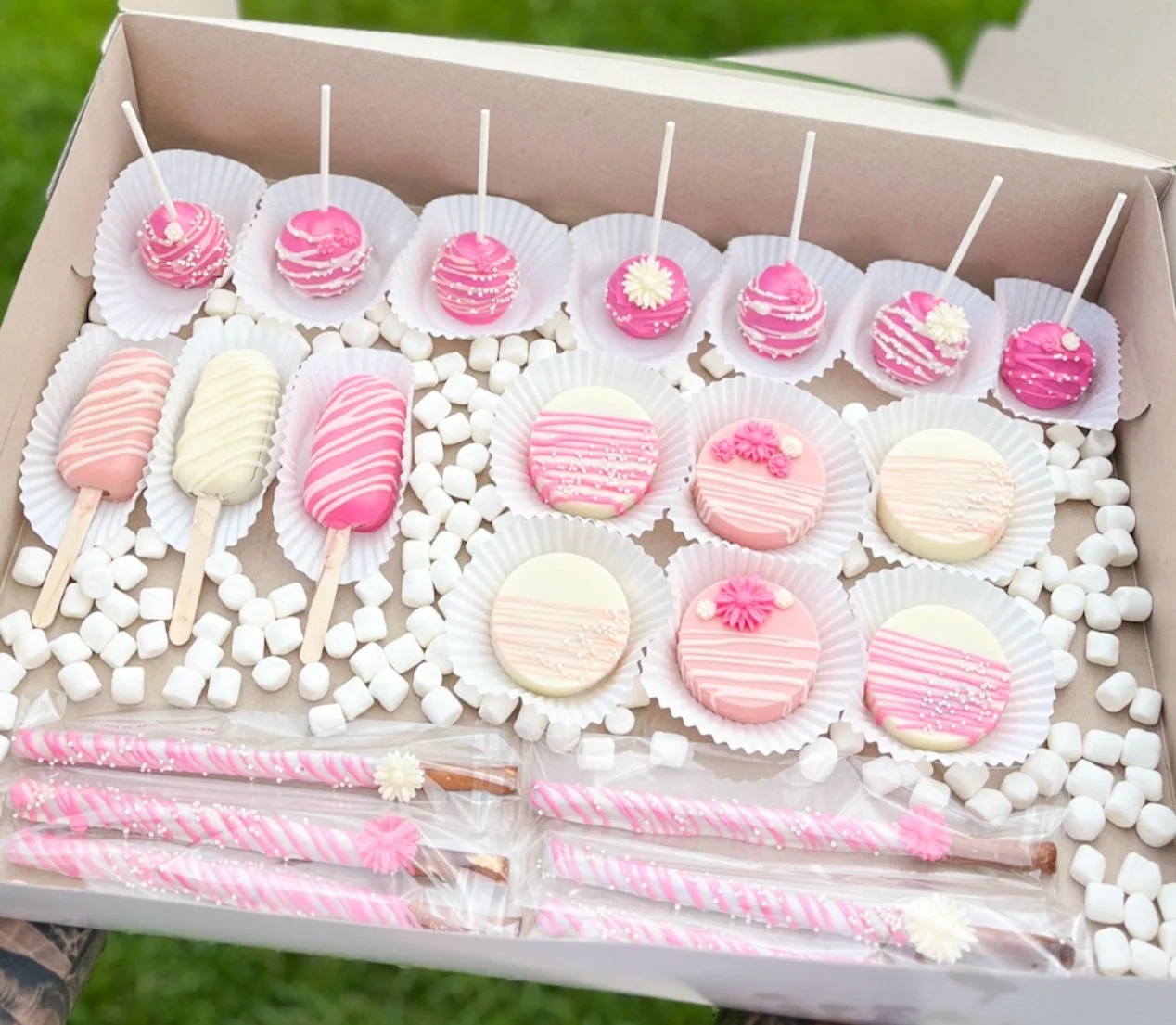 Custom pink themed birthday party gluten free