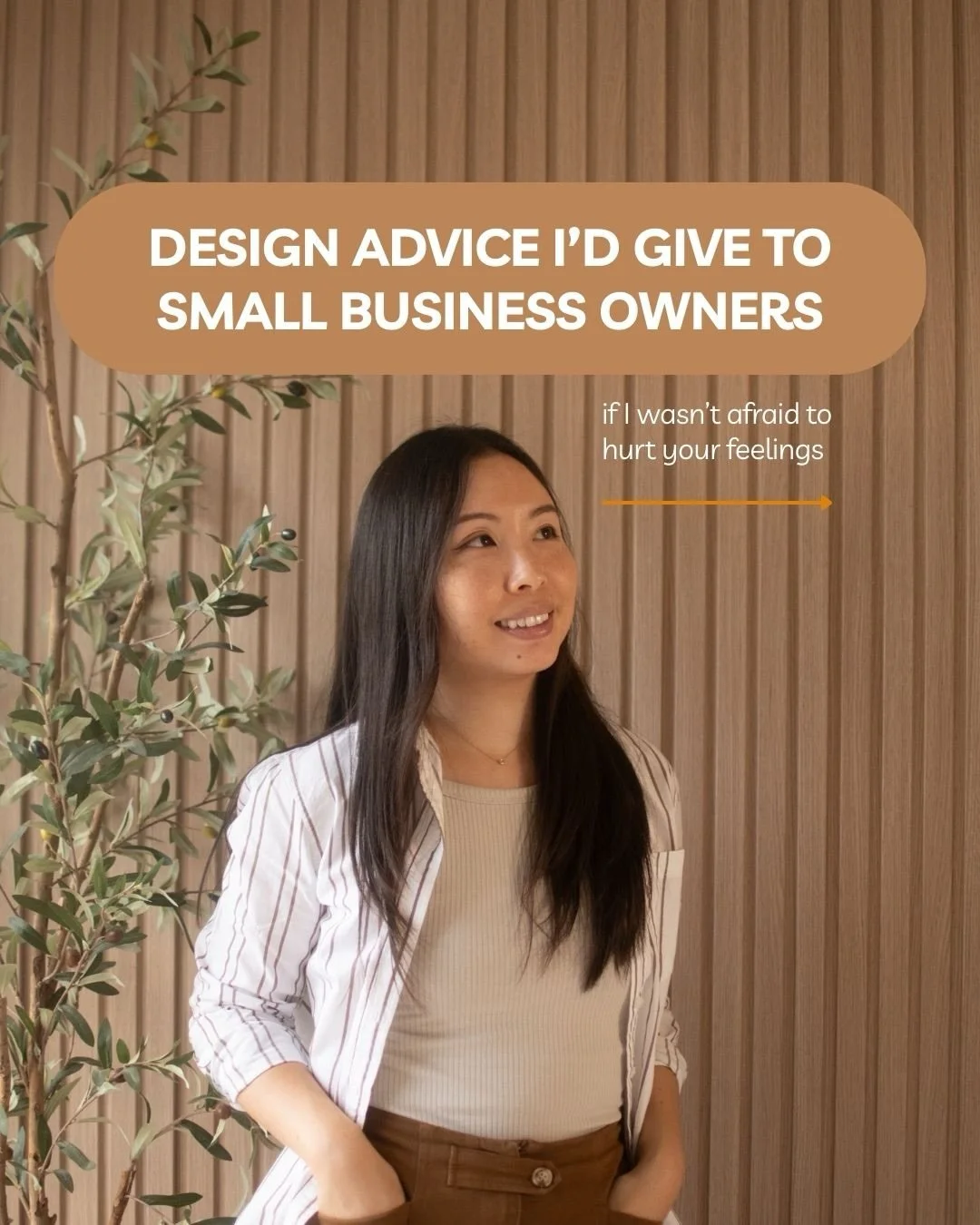 Here is some design advice I&rsquo;d give to small business owners (if I wasn&rsquo;t afraid to hurt your feelings):

1. Stop asking for a logo 🛑
A logo is basically the cherry on top of a whole cake 🍒&nbsp;What you need is BRANDING because it digs