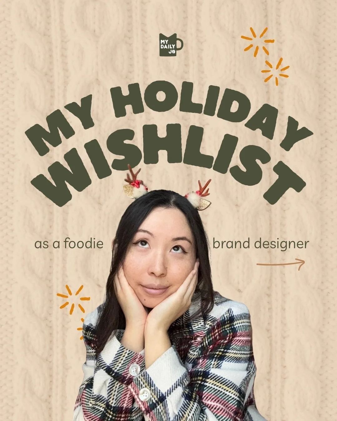 I don&rsquo;t think I&rsquo;m asking for too much this holiday season hehe 🎅🏻⛄️🎁🎄&nbsp;But as a brand designer who runs her own small business, there are a few things I would like:
1. Meet more foodie entrepreneurs! Or future ones!
2. I would lik