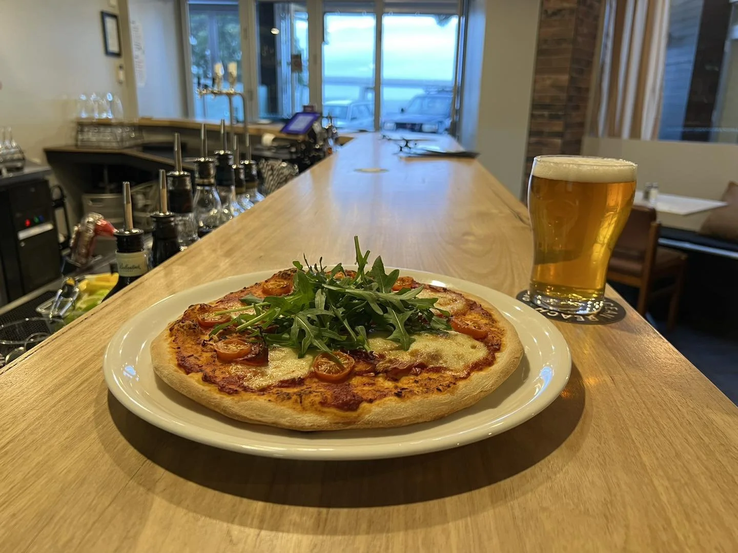 Local brewery ocean reach pairs beautifully with our pizzas