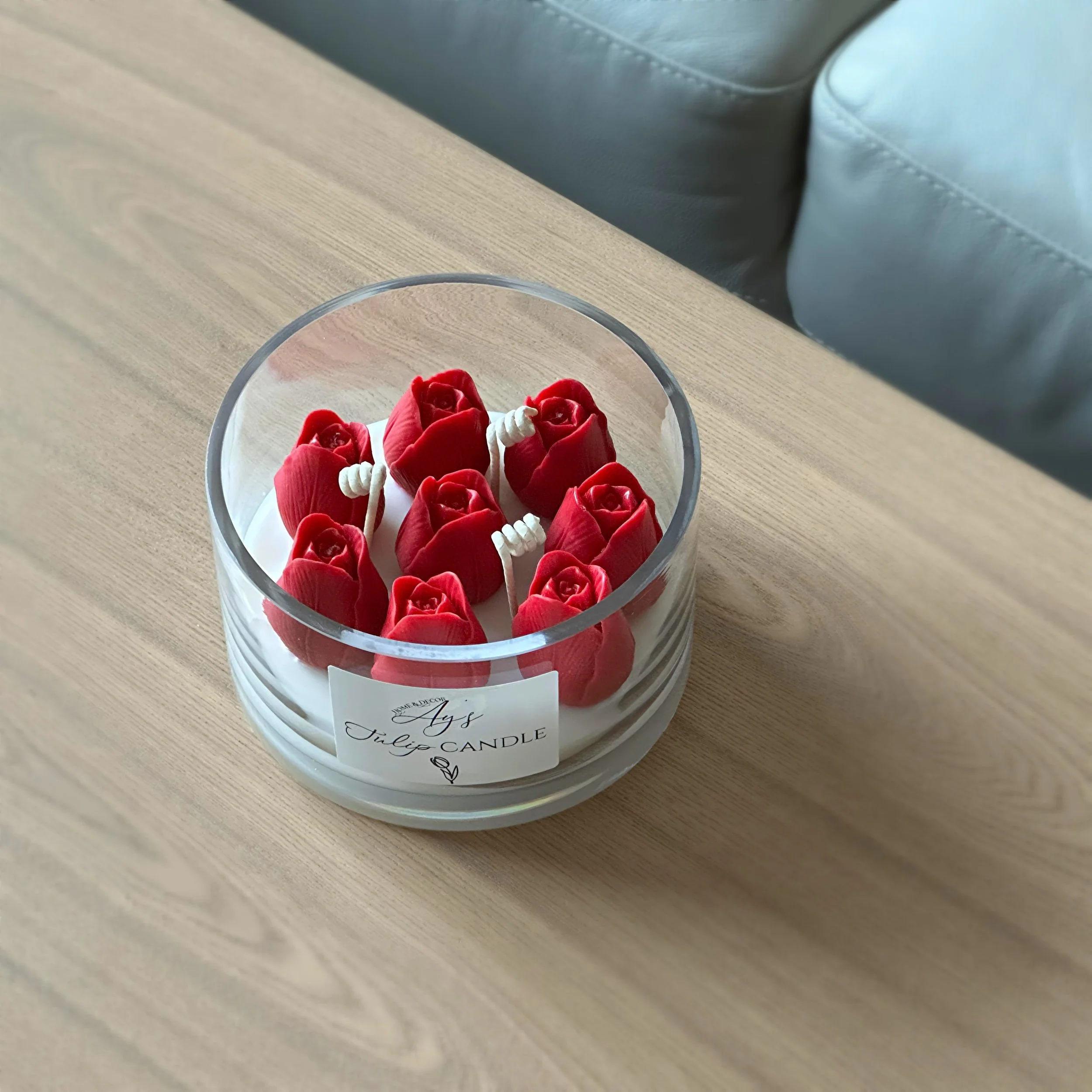 Tulip Candle Bowl - Bloom in Glass